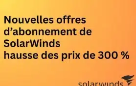 Abonnement Solarwinds 3 Ans